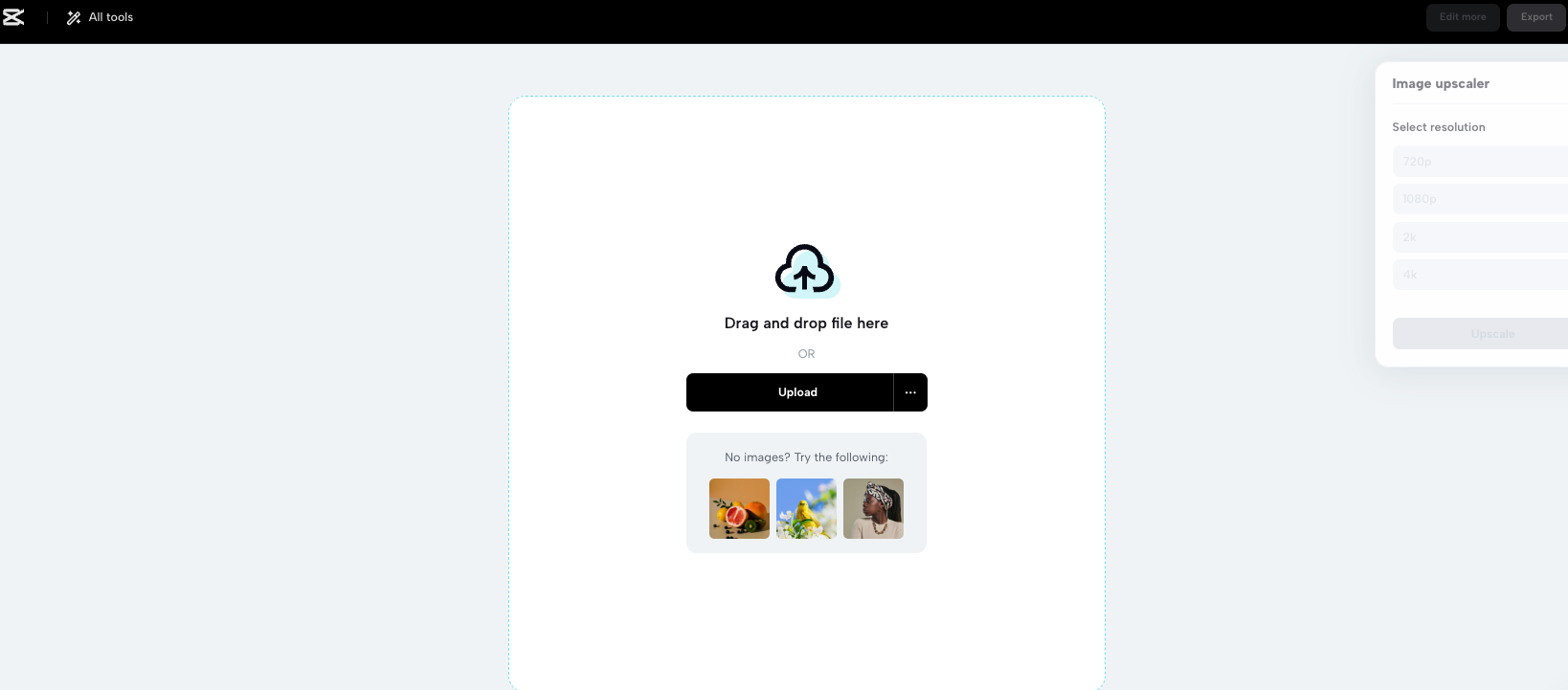 Upload the image